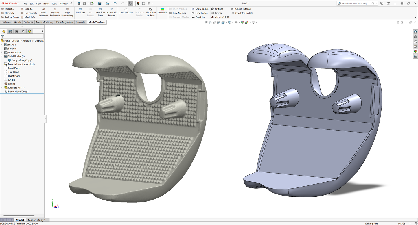 QUICKSURFACE for SOLIDWORKS | Reverse-Engineering