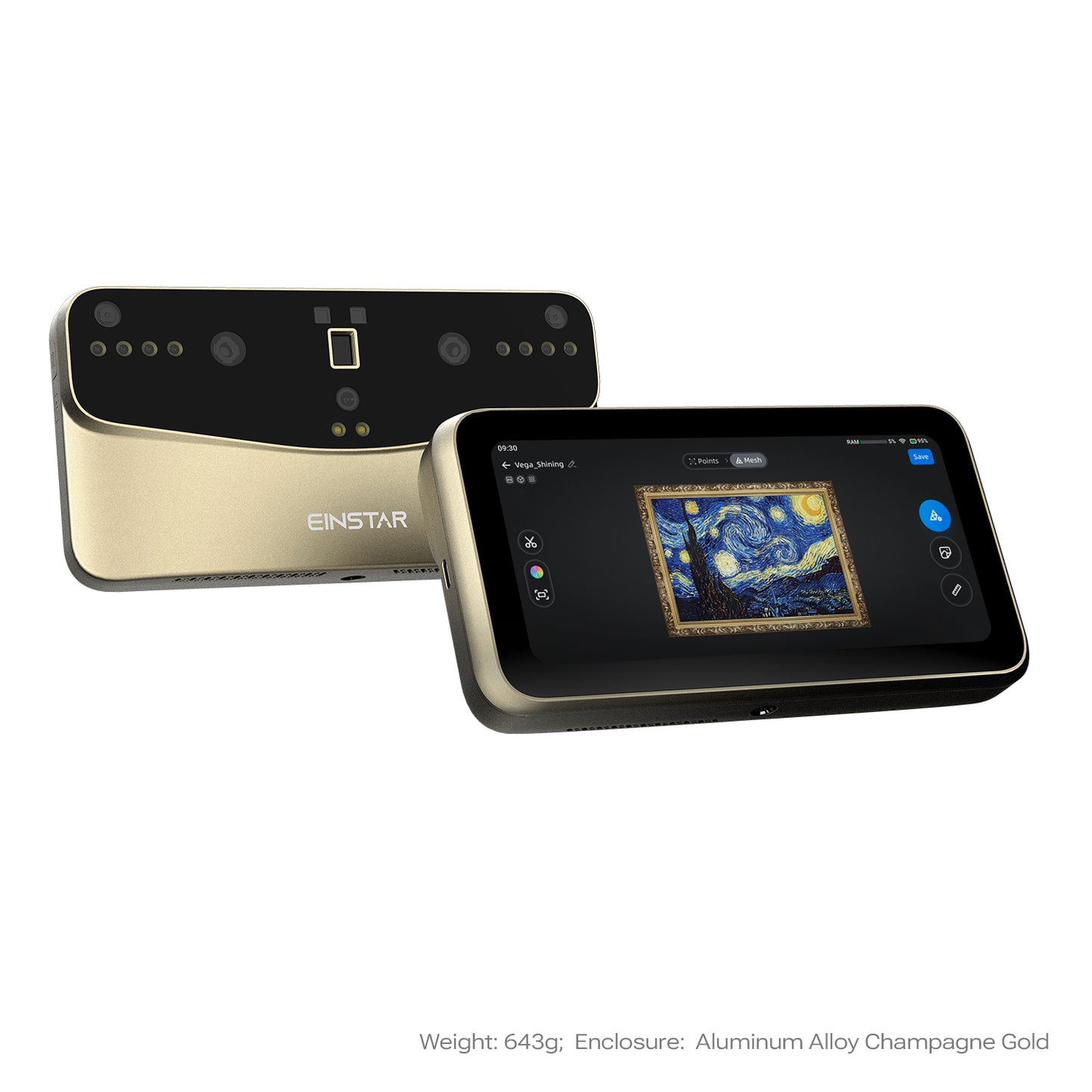 EINSTAR VEGA Handheld Wireless 3D Scanner