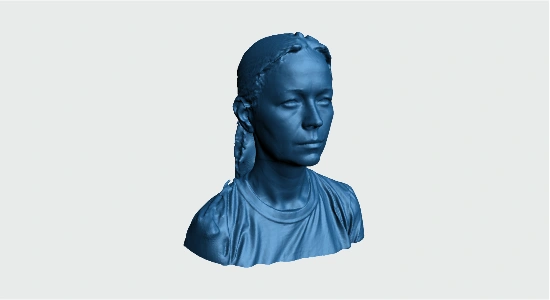 Woman with hair