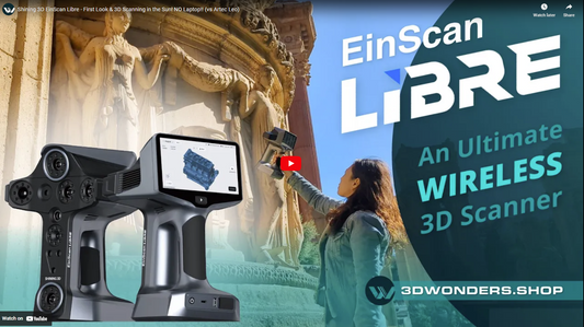 Einscan Libre | Wireless 3D Scanner for Large Objects Outdoors & Indoors